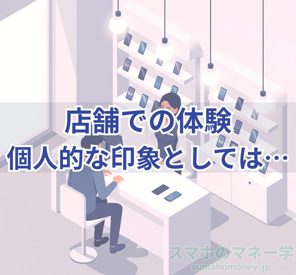 楽天モバイルショップの個人的な接客体験
